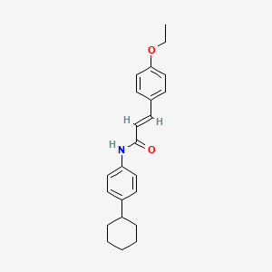 molecular formula C23H27NO2 B3012369 N-(4-cyclohexylphenyl)-3-(4-ethoxyphenyl)acrylamide CAS No. 297149-95-2