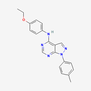 molecular formula C20H19N5O B3012432 N-(4-ethoxyphenyl)-1-(4-methylphenyl)-1H-pyrazolo[3,4-d]pyrimidin-4-amine CAS No. 384793-44-6