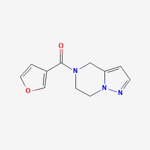 (6,7-dihydropyrazolo[1,5-a]pyrazin-5(4H)-yl)(furan-3-yl)methanone