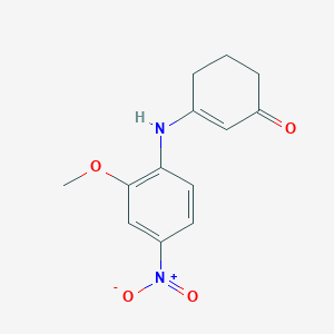B3012513 3-((2-Methoxy-4-nitrophenyl)amino)cyclohex-2-EN-1-one CAS No. 908082-62-2