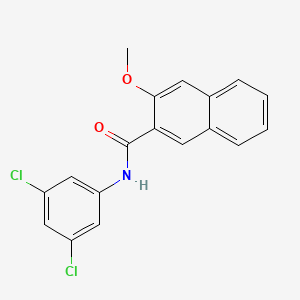 molecular formula C18H13Cl2NO2 B3012526 N-(3,5-dichlorophenyl)-3-methoxynaphthalene-2-carboxamide CAS No. 325978-47-0