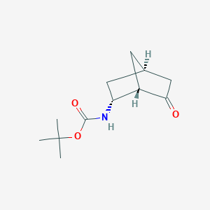 molecular formula C12H19NO3 B3012552 Tert-butyl N-[(1S,2R,4R)-6-oxo-2-bicyclo[2.2.1]heptanyl]carbamate CAS No. 2375250-45-4