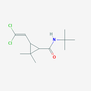 molecular formula C12H19Cl2NO B3012574 N-tert-butyl-3-(2,2-dichloroethenyl)-2,2-dimethylcyclopropanecarboxamide CAS No. 70184-90-6