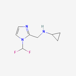 N-{[1-(difluoromethyl)-1H-imidazol-2-yl]methyl}cyclopropanamine