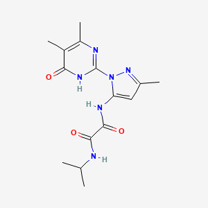 N1-(1-(4,5-dimethyl-6-oxo-1,6-dihydropyrimidin-2-yl)-3-methyl-1H-pyrazol-5-yl)-N2-isopropyloxalamide