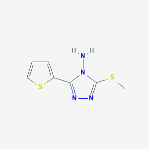 3-(methylsulfanyl)-5-(thiophen-2-yl)-4H-1,2,4-triazol-4-amine