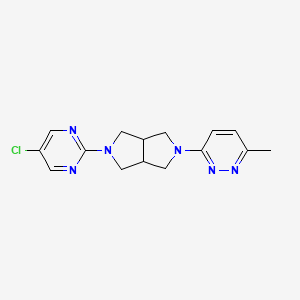 5-(5-Chloropyrimidin-2-yl)-2-(6-methylpyridazin-3-yl)-1,3,3a,4,6,6a-hexahydropyrrolo[3,4-c]pyrrole