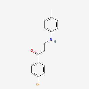 1-(4-Bromophenyl)-3-[(4-methylphenyl)amino]propan-1-one