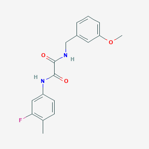 molecular formula C17H17FN2O3 B3012636 N1-(3-fluoro-4-methylphenyl)-N2-(3-methoxybenzyl)oxalamide CAS No. 899748-99-3