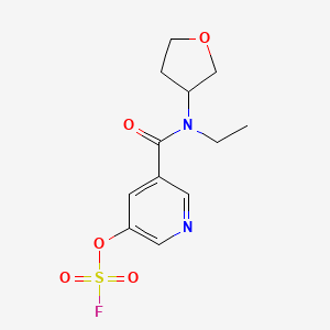 3-[Ethyl(oxolan-3-yl)carbamoyl]-5-fluorosulfonyloxypyridine