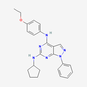N6-cyclopentyl-N4-(4-ethoxyphenyl)-1-phenyl-1H-pyrazolo[3,4-d]pyrimidine-4,6-diamine