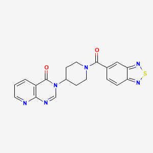 3-(1-(benzo[c][1,2,5]thiadiazole-5-carbonyl)piperidin-4-yl)pyrido[2,3-d]pyrimidin-4(3H)-one