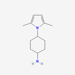 4-(2,5-dimethyl-1H-pyrrol-1-yl)cyclohexan-1-amine