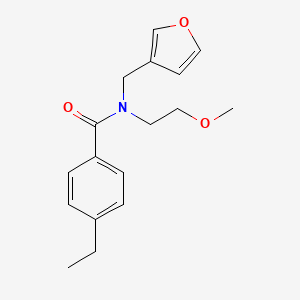 4-ethyl-N-(furan-3-ylmethyl)-N-(2-methoxyethyl)benzamide