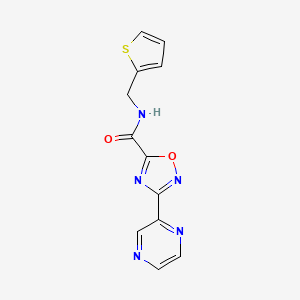 3-(pyrazin-2-yl)-N-(thiophen-2-ylmethyl)-1,2,4-oxadiazole-5-carboxamide