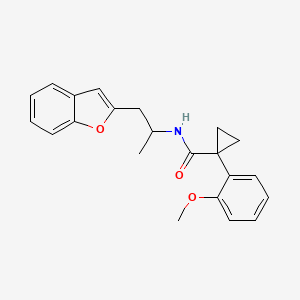 N-(1-(benzofuran-2-yl)propan-2-yl)-1-(2-methoxyphenyl)cyclopropanecarboxamide