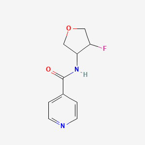 molecular formula C10H11FN2O2 B3012685 N-(4-fluorooxolan-3-yl)pyridine-4-carboxamide CAS No. 2199574-52-0