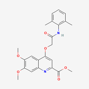 N-(4-fluorobenzyl)-1-[3-(morpholin-4-ylsulfonyl)pyridin-2-yl]piperidine-4-carboxamide
