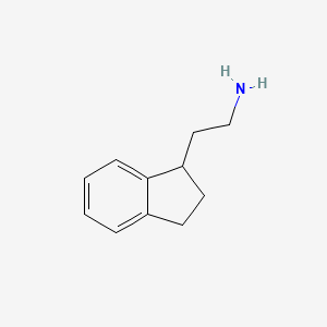 molecular formula C11H15N B3012688 2-(2,3-dihydro-1H-inden-1-yl)ethan-1-amine CAS No. 4458-36-0