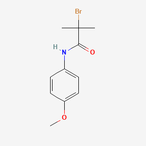 molecular formula C11H14BrNO2 B3012712 2-Bromo-N-(4-methoxyphenyl)-2-methylpropanamide CAS No. 1970-56-5
