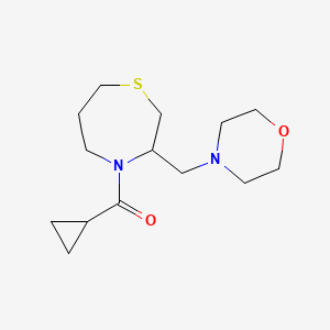 Cyclopropyl(3-(morpholinomethyl)-1,4-thiazepan-4-yl)methanone