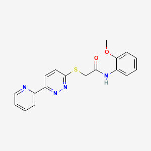 N-(2-methoxyphenyl)-2-[(6-pyridin-2-ylpyridazin-3-yl)thio]acetamide