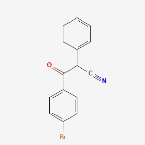molecular formula C15H10BrNO B3012742 3-(4-Bromophenyl)-3-oxo-2-phenylpropanenitrile CAS No. 329714-91-2