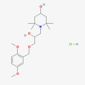 1-(3-((2,5-Dimethoxybenzyl)oxy)-2-hydroxypropyl)-2,2,6,6-tetramethylpiperidin-4-ol hydrochloride