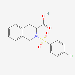 2-(4-chlorophenyl)sulfonyl-3,4-dihydro-1H-isoquinoline-3-carboxylic Acid