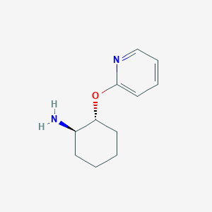 molecular formula C11H16N2O B3012757 (1R,2R)-2-(pyridin-2-yloxy)cyclohexan-1-amine CAS No. 2276687-87-5