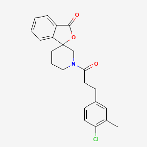 1'-(3-(4-chloro-3-methylphenyl)propanoyl)-3H-spiro[isobenzofuran-1,3'-piperidin]-3-one