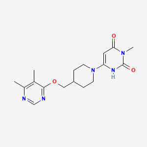 6-[4-[(5,6-Dimethylpyrimidin-4-yl)oxymethyl]piperidin-1-yl]-3-methyl-1H-pyrimidine-2,4-dione