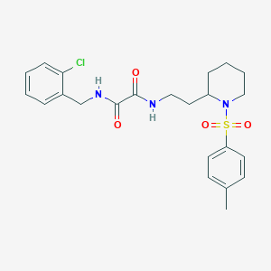 molecular formula C23H28ClN3O4S B3012870 N1-(2-chlorobenzyl)-N2-(2-(1-tosylpiperidin-2-yl)ethyl)oxalamide CAS No. 898445-81-3