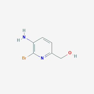 molecular formula C6H7BrN2O B3012900 (5-Amino-6-bromopyridin-2-yl)methanol CAS No. 1805123-91-4
