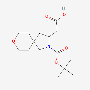 B3012956 2-(2-(tert-Butoxycarbonyl)-8-oxa-2-azaspiro[4.5]decan-3-yl)acetic acid CAS No. 2230798-51-1