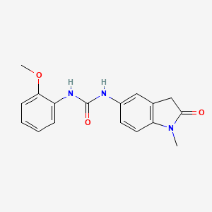 molecular formula C17H17N3O3 B3012984 1-(2-Methoxyphenyl)-3-(1-methyl-2-oxoindolin-5-yl)urea CAS No. 1170407-92-7