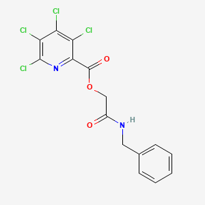B3012985 [2-(Benzylamino)-2-oxoethyl] 3,4,5,6-tetrachloropyridine-2-carboxylate CAS No. 848298-06-6