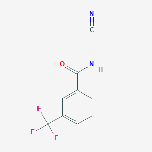 molecular formula C12H11F3N2O B3013002 N-(2-cyanopropan-2-yl)-3-(trifluoromethyl)benzamide CAS No. 1274049-46-5