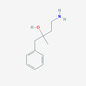 molecular formula C11H17NO B3013066 4-Amino-2-methyl-1-phenylbutan-2-ol CAS No. 63574-07-2