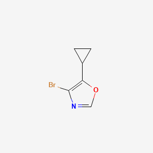 molecular formula C6H6BrNO B3013091 4-Bromo-5-cyclopropyl-1,3-oxazole CAS No. 2287280-10-6