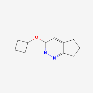 B3013108 3-cyclobutoxy-5H,6H,7H-cyclopenta[c]pyridazine CAS No. 2175978-41-1