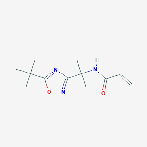molecular formula C12H19N3O2 B3013159 N-[2-(5-tert-butyl-1,2,4-oxadiazol-3-yl)propan-2-yl]prop-2-enamide CAS No. 2094832-46-7
