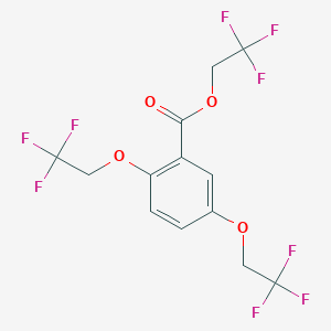 molecular formula C13H9F9O4 B030132 2,2,2-Trifluoroethyl 2,5-bis(2,2,2-trifluoroethoxy)benzoate CAS No. 50778-57-9