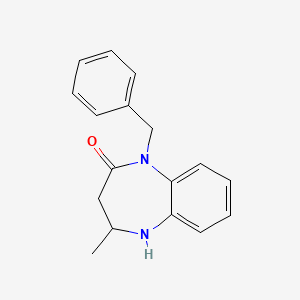 1-benzyl-4-methyl-2,3,4,5-tetrahydro-1H-1,5-benzodiazepin-2-one