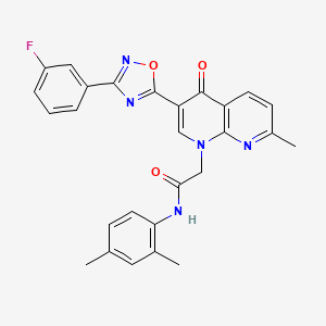 N-(2,3-dimethylphenyl)-1-[(3-isopropyl-2-oxo-2,3-dihydro-1,3-benzothiazol-6-yl)sulfonyl]piperidine-4-carboxamide