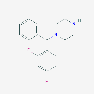 1-[(2,4-Difluorophenyl)(phenyl)methyl]piperazine