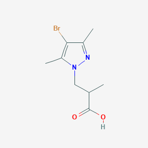 3-(4-bromo-3,5-dimethyl-1H-pyrazol-1-yl)-2-methylpropanoic acid