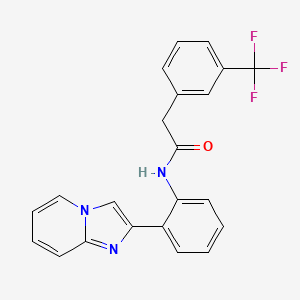 N-(2-(imidazo[1,2-a]pyridin-2-yl)phenyl)-2-(3-(trifluoromethyl)phenyl)acetamide