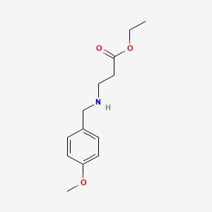molecular formula C13H19NO3 B3013407 Ethyl 3-{[(4-methoxyphenyl)methyl]amino}propanoate CAS No. 67044-04-6