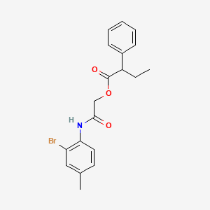 [2-(2-Bromo-4-methylanilino)-2-oxoethyl] 2-phenylbutanoate